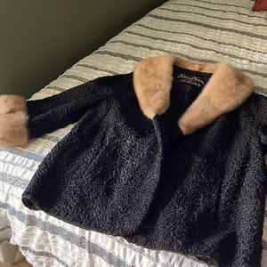 Fall special! Vintage Persian wool and mink coat.